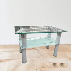 HUA YU LTDA MUEBLES DE CRISTAL - Mesa de Centro Vidrio Templado 70x40