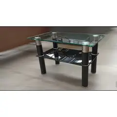 HUA YU LTDA MUEBLES DE CRISTAL - Mesa de Centro Vidrio Templado 70x40