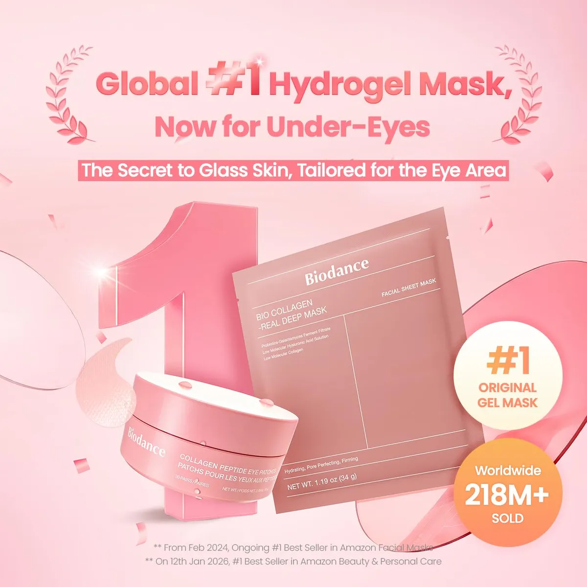BIODANCE - Parches para Ojos Collagen Peptide - Biodance