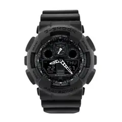 CASIO - Reloj G-Shock GA-100-1A1DR Análogo-Digital Negro Táctico Hombre