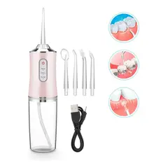 IRM - Irrigador Bucal Dental Portatil Limpieza Dientes Brackets Chorros Agua Presion Recarga