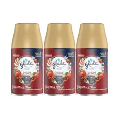GLADE - Pack 3 Repuestos Desodorante Automático Manzana & Canela 270 ml