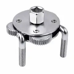 GENERICO - Llave Extractora Ajustable de Filtro de Aceite de 3 Patas Universal
