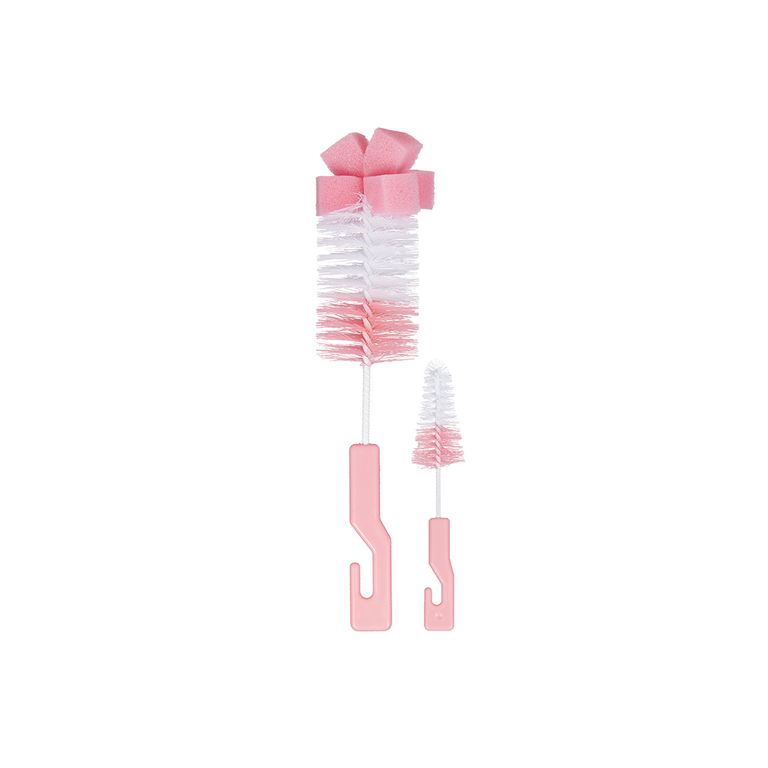 Set de Cepillos Limpia Mamaderas Rosado