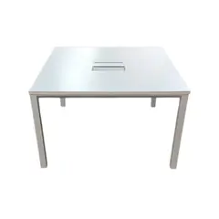 GENERIC - Bench 2 puestos enfrentados Modelo Estilo/Mesa de reunión 120x120cm