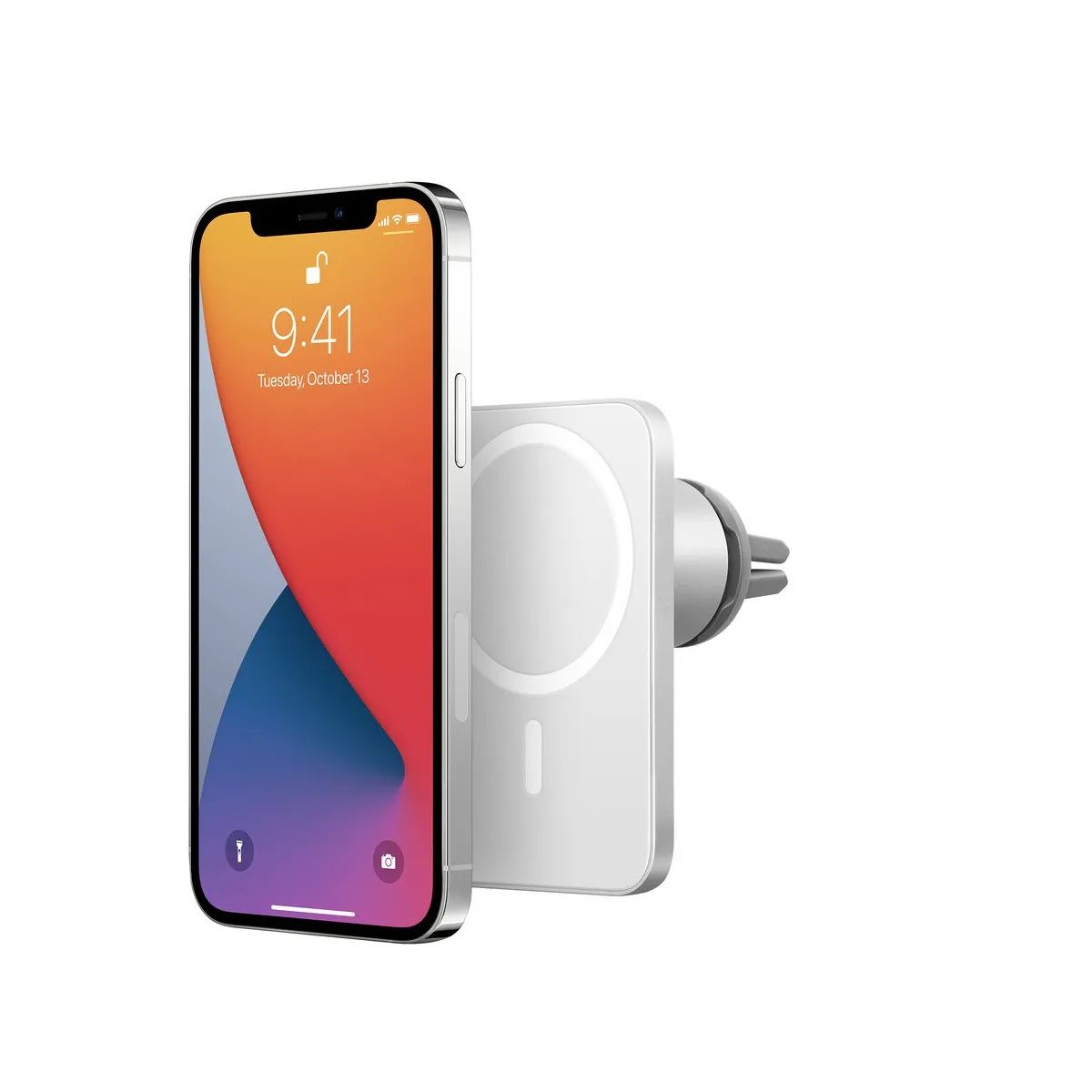APPLE - Soporte Cargador Magnético MagSafe Auto iPhone 12 Reacondicionado