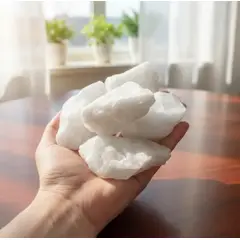GENERICO - Pack Rocas De Cuarzo Blanco 5 Unidades