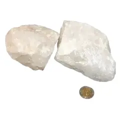 GENERICO - Pack Rocas De Cuarzo Blanco 2 Unidades