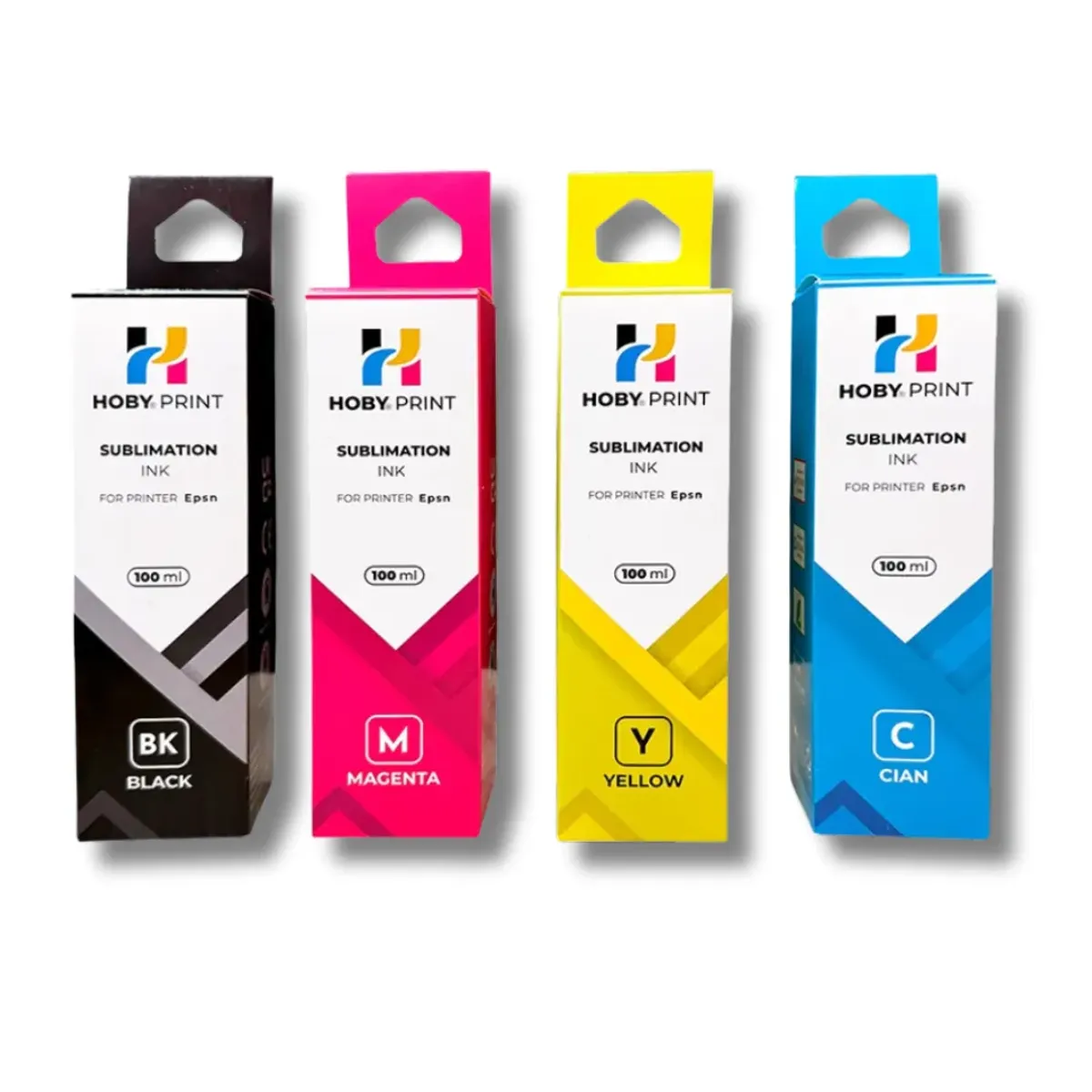 GENERICO - Pack 4 Tintas de sublimación compatible con Epson Ecotank CMYK