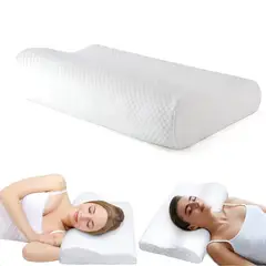 IRM - Almohada Ortopedica Cervical Ergonomica Memory Foam Funda Lavable Suave Descanso