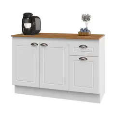 HOME MOBILI - Mueble Cocina Base 3P 1C Nordic Blanco