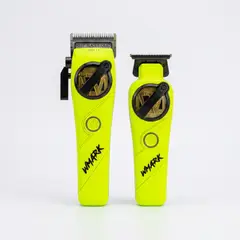 WMARK - Kit Combo Cortadora Pelo y Trimmer NG-8613 Verde Profesional
