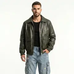 D'JOE - Chaqueta Ecocuero Premiun Hombre Liam