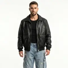 D'JOE - Chaqueta Ecocuero Premiun Hombre Liam