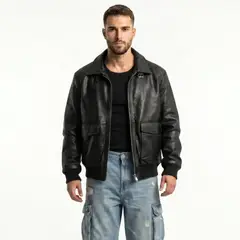 D'JOE - Chaqueta Ecocuero Premiun Hombre Liam