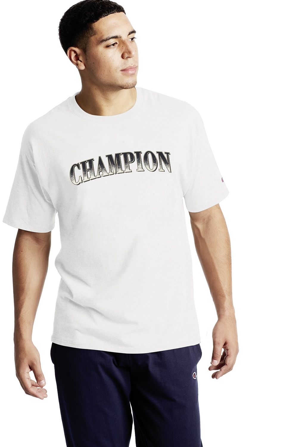 CHAMPION - Champion Polera Manga Corta Algodón Hombre