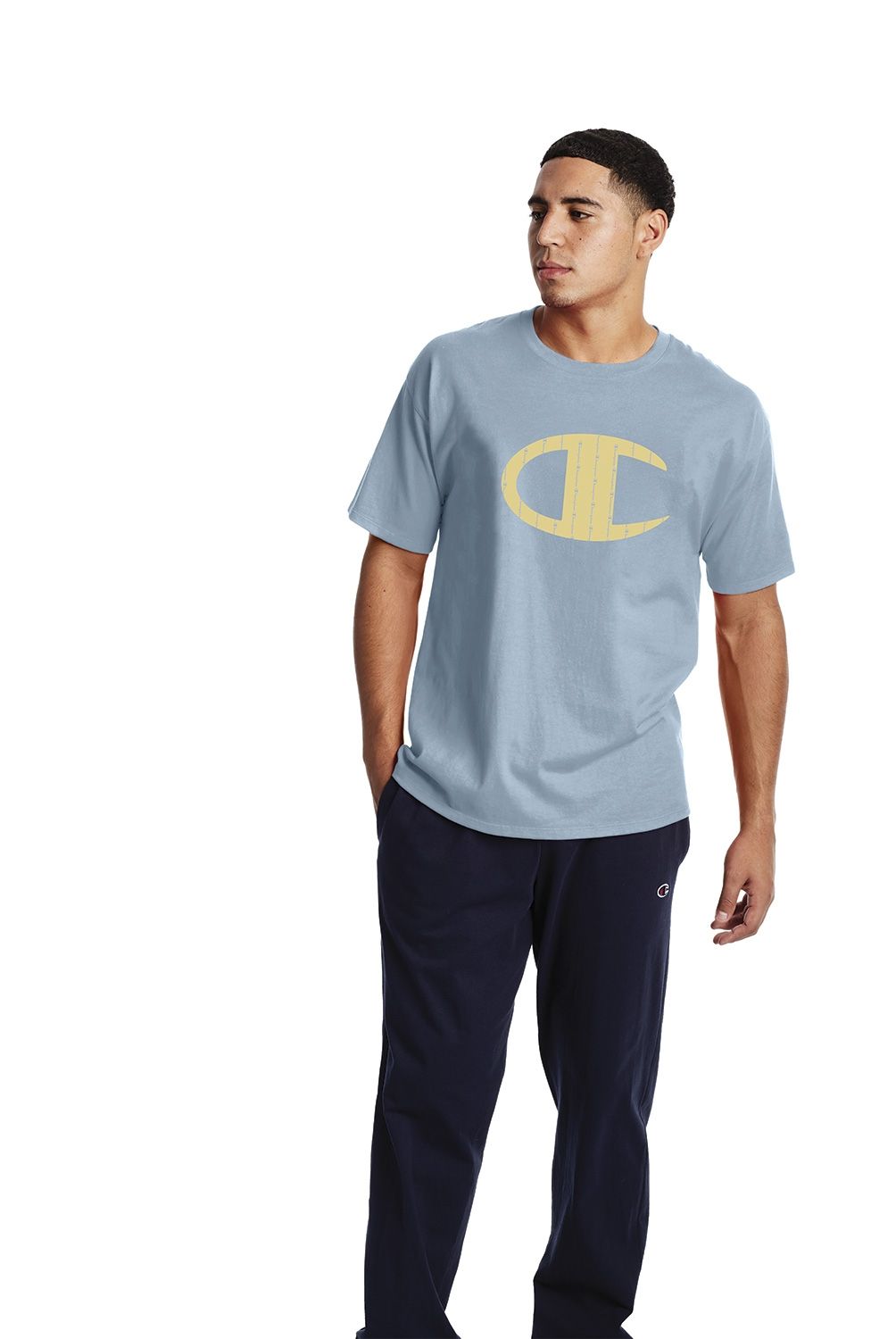 CHAMPION - Champion Polera Manga Corta Algodón Hombre