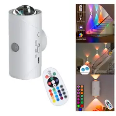 GENERICO - Lampara Led Pared Rgb Recargable Sensor Movimiento Viral