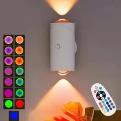 GENERICO - Lampara Led Pared Rgb Recargable Sensor Movimiento Viral