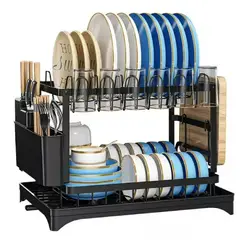 GENERICO - Escurridor de Platos 2 Niveles Multifuncional.