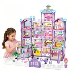 TATEE - Juguetes de Castle Castillo ensamblado 409PCS Villa Princesa