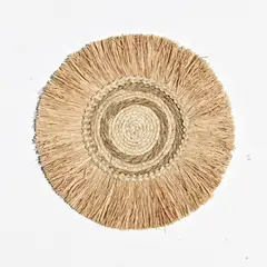 VATYERTY - Decoración de pared tejida con rafia y hojas de palma