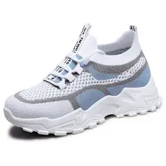 VATYERTY - Zapatillas de punto con bloques de color para mujer, elegantes y transpirables