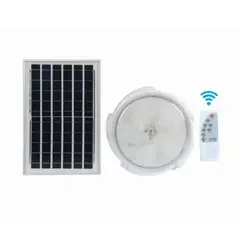 GENERICO - Foco Solar Led Suburbano Redondo 800w Ip67 Con Panel Solar