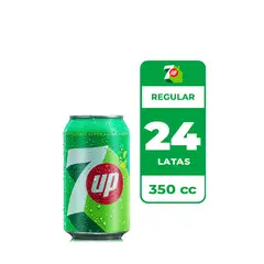 7UP - 24x Bebida 7 Up Lata 350cc