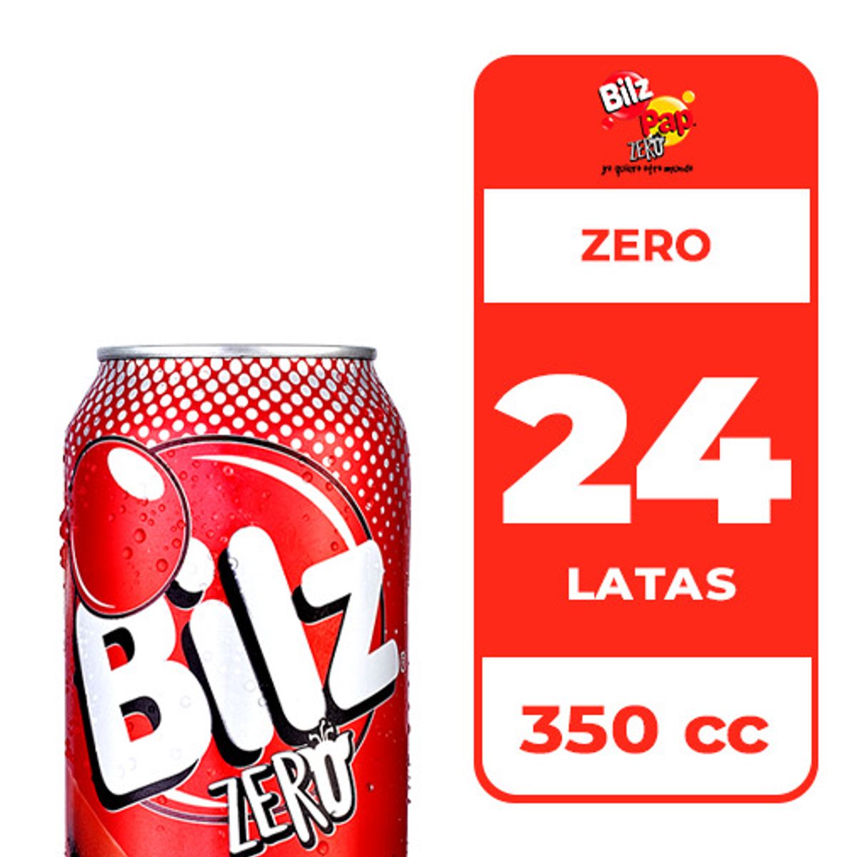 BILZ - 24x Bebida Bilz Zero Lata 350cc