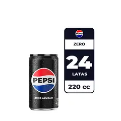 PEPSI - 24x Bebida Zero Lata 220cc