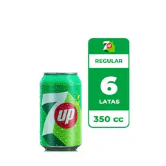 7UP - 6x Bebida 7 Up Lata 350cc