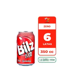 BILZ - 6x Bebida Zero Lata 350cc