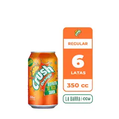CRUSH - 6x Bebida Lata 350cc