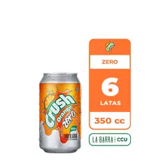 CRUSH - 6x Bebida Zero Lata 350cc