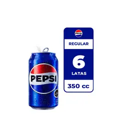 PEPSI - 6x Bebida Lata 350cc