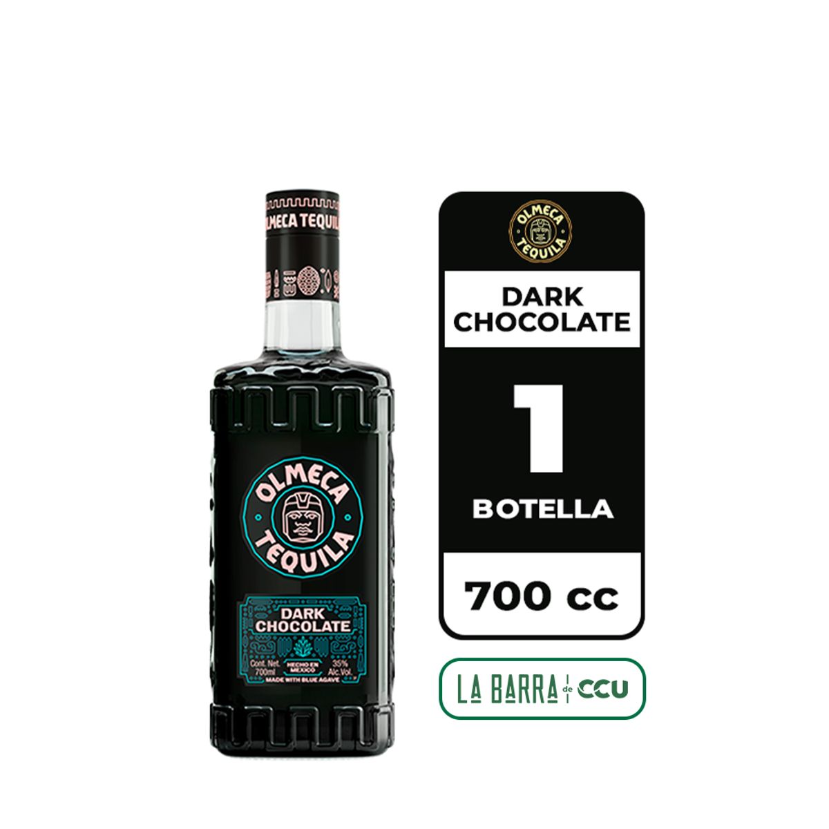 OLMECA - Tequila Olmeca Dark Chocolate 35° 700cc