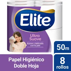 ELITE - Papel Higiénico Ultra 8 Un 50 Mt