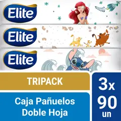ELITE - Pañuelos Faciales Disney 3 cajas 90 Un