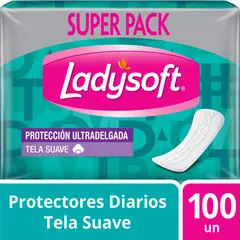 LADYSOFT - Protector Diario Ultradelgada Tela Suave 100 Un