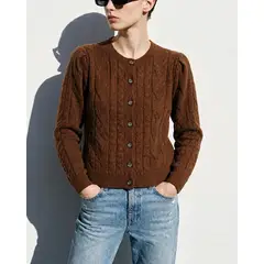 ANDRIZA ATELIER - Cardigan Alpaca Chocolate