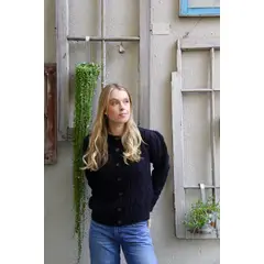 ANDRIZA ATELIER - Cardigan Alpaca Noir