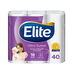 ELITE - Papel Higiénico Ultra 18 un x 40 mt