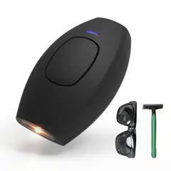 VATYERTY - Depilador láser eléctrico depilador de luz de pulso fuerte Permanente Negro