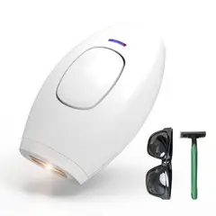 VATYERTY - Depilador láser eléctrico depilador de luz de pulso fuerte Permanente Blanco
