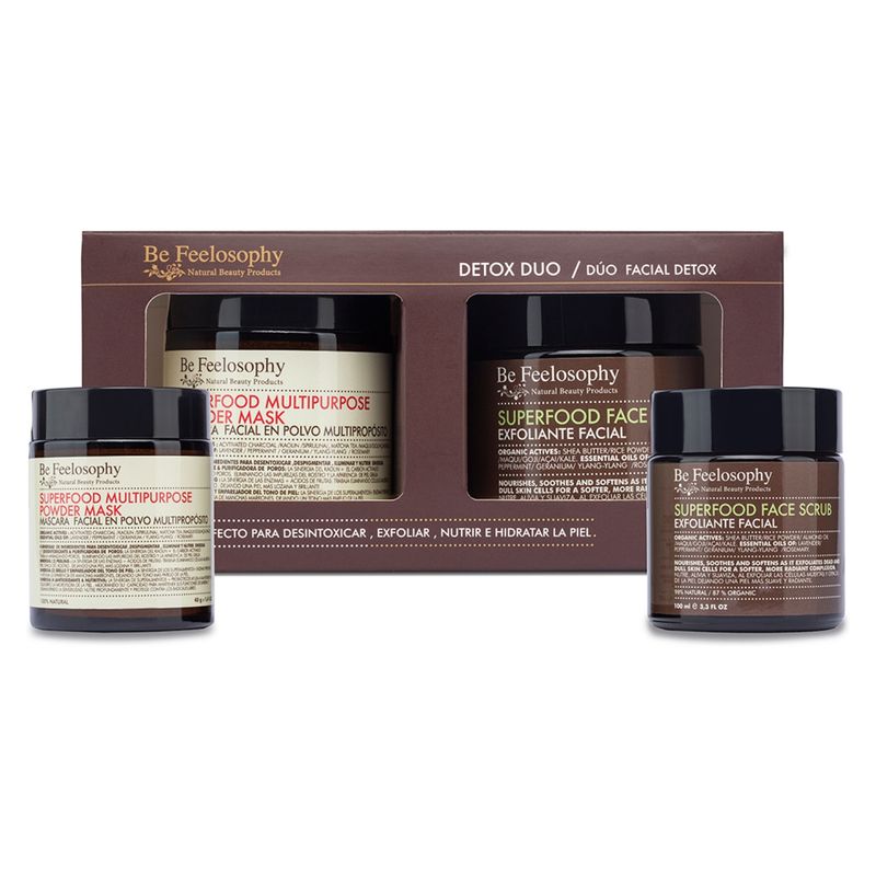 BE FEELOSOPHY - Duo Limpieza Detox Exfoliante + Mascara Facial Be Feelosophy