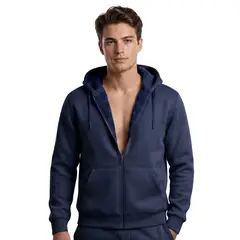 LIKE SHOP - Polerón Canguro Hombre Colores Forro Polar Capucha 807