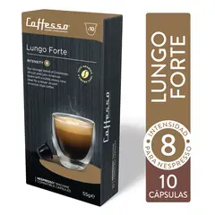 CAFFESSO - Pack x10 Cápsulas De Café Lungo Forte Para Nespresso