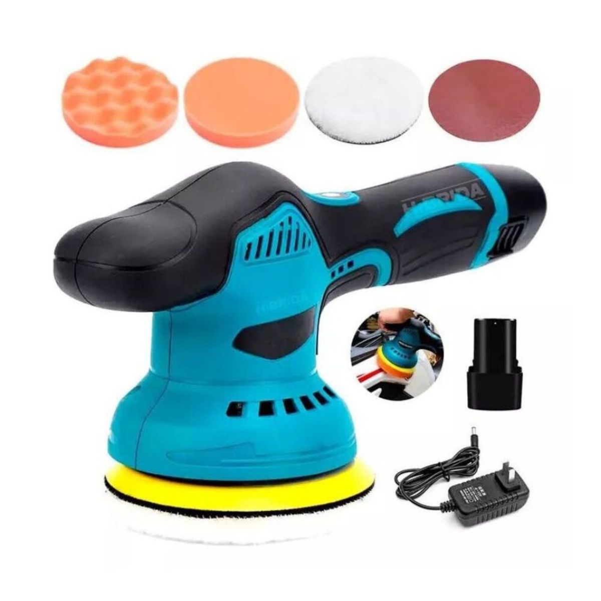 Pulidora Inal&aacute;mbrica A Bater&iacute;a + 2 Bater&iacute;as Y Accesorios, marca MOVI - Foto Principal