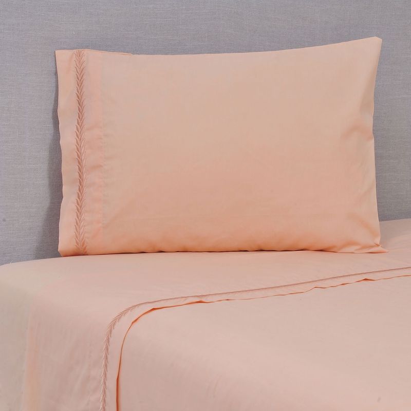MASHINI - Sábana Bordada180H 15 P Ramas Coral